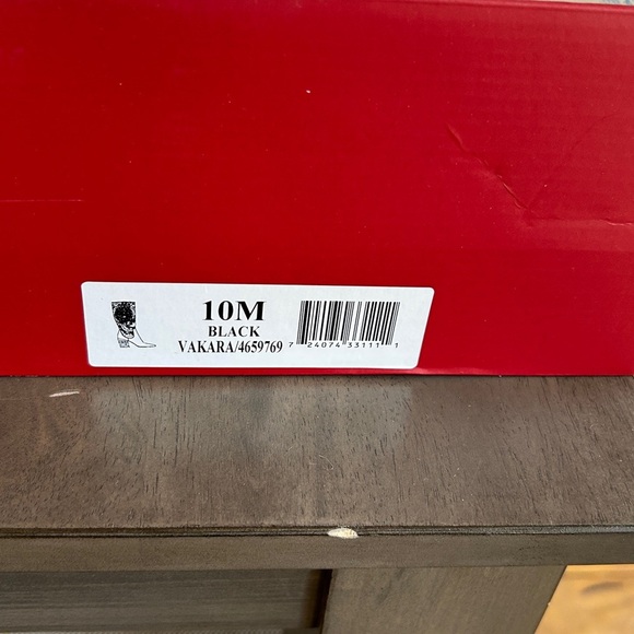 Black Suede Embellished Knee-High Boots size 10 New with Box - Picture 11 of 16